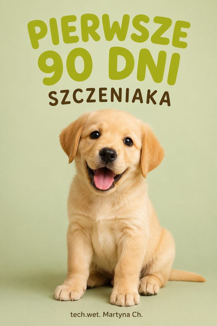 Okładka: Pierwsze 90 dni szczeniaka